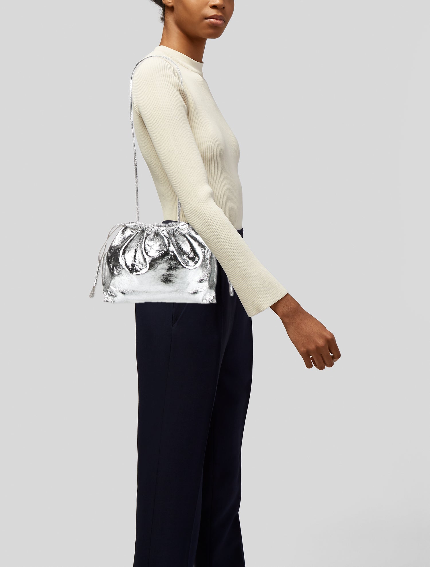 Soeur Leather Shoulder Bag