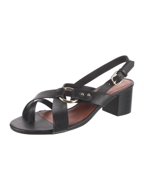 Soeur Leather Slingback Sandals