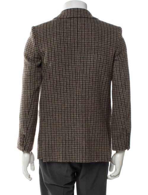 Soeur Virgin Wool Houndstooth Print Blazer