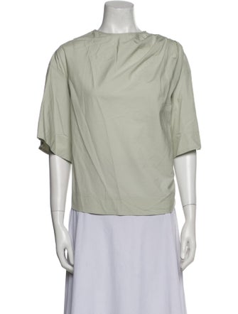 Soeur Bateau Neckline Three-Quarter Sleeve Blouse