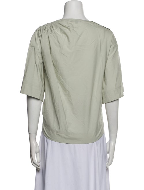 Soeur Bateau Neckline Three-Quarter Sleeve Blouse