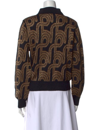 Soeur Printed Crew Neck Sweater