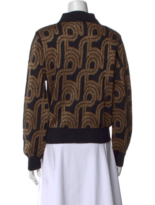 Soeur Printed Crew Neck Sweater