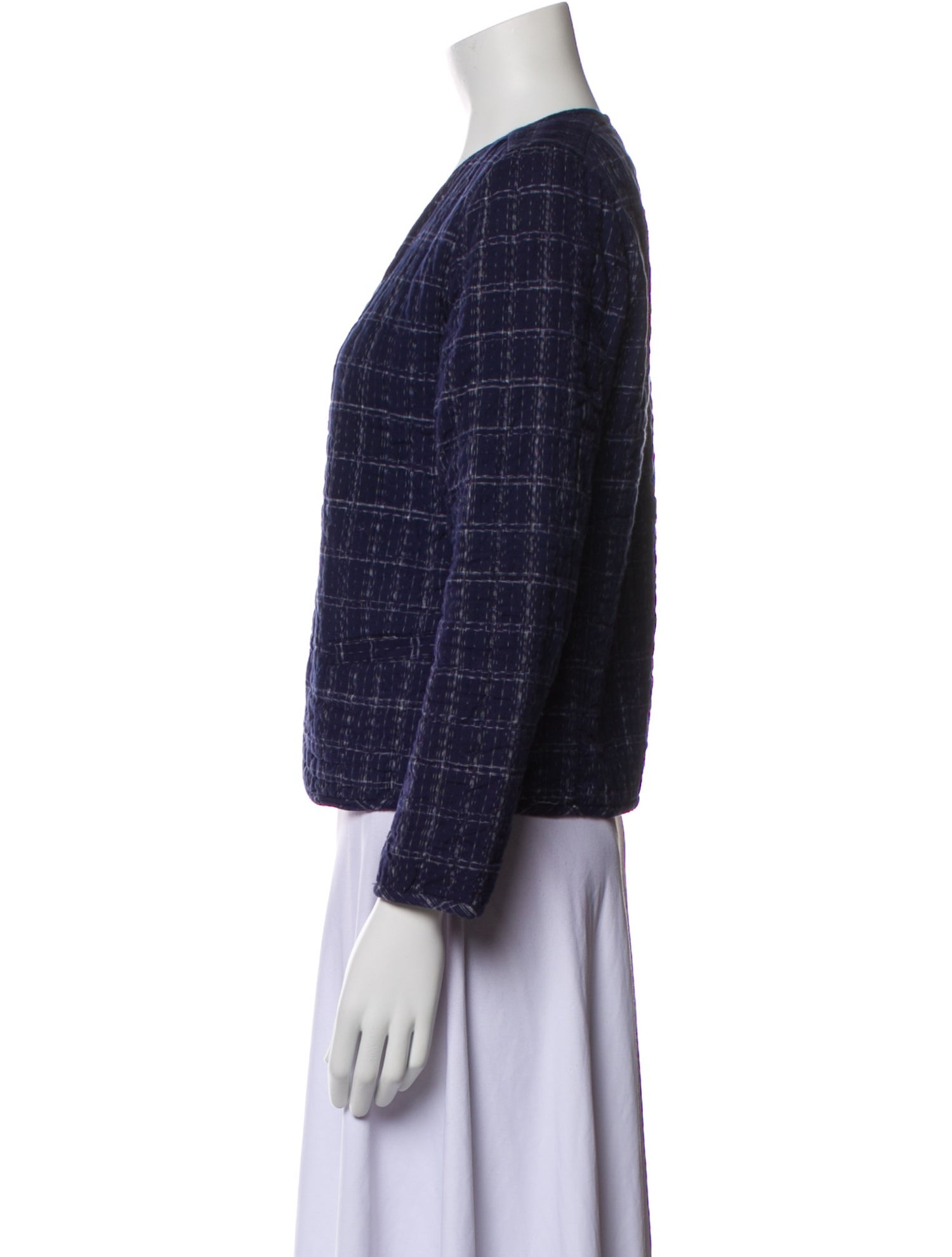 Soeur Plaid Print Evening Jacket