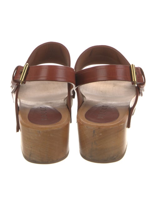 Soeur Leather Slingback Sandals