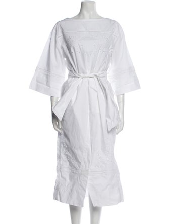 Soeur Bateau Neckline Midi Length Dress