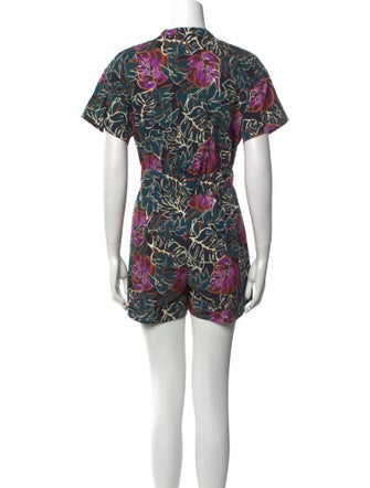 Soeur Printed Crew Neck Romper