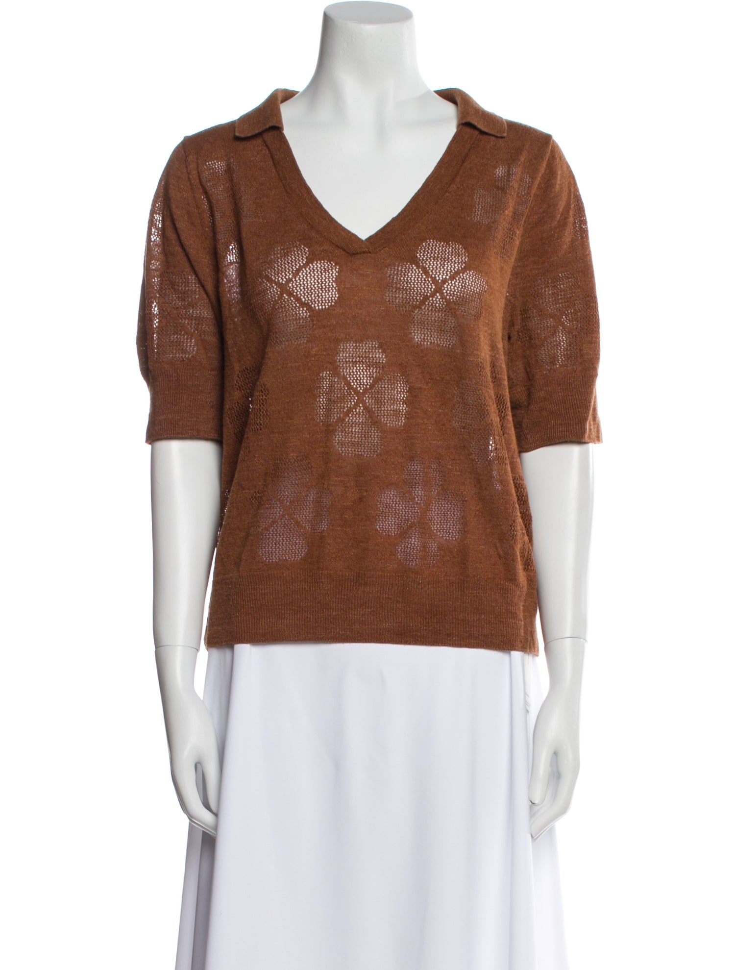 Soeur Linen Printed Sweater