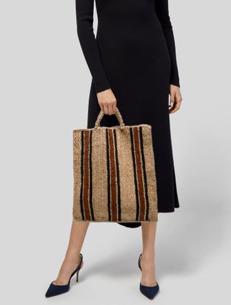 Soeur Straw Top Handle Bag