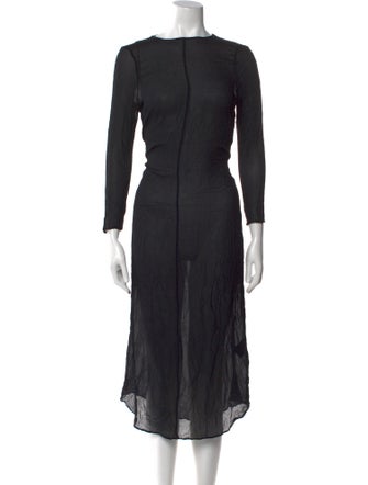 Soeur Bateau Neckline Long Dress