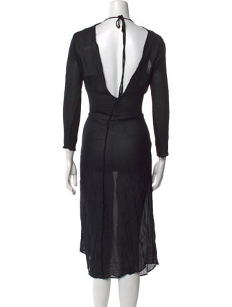 Soeur Bateau Neckline Long Dress