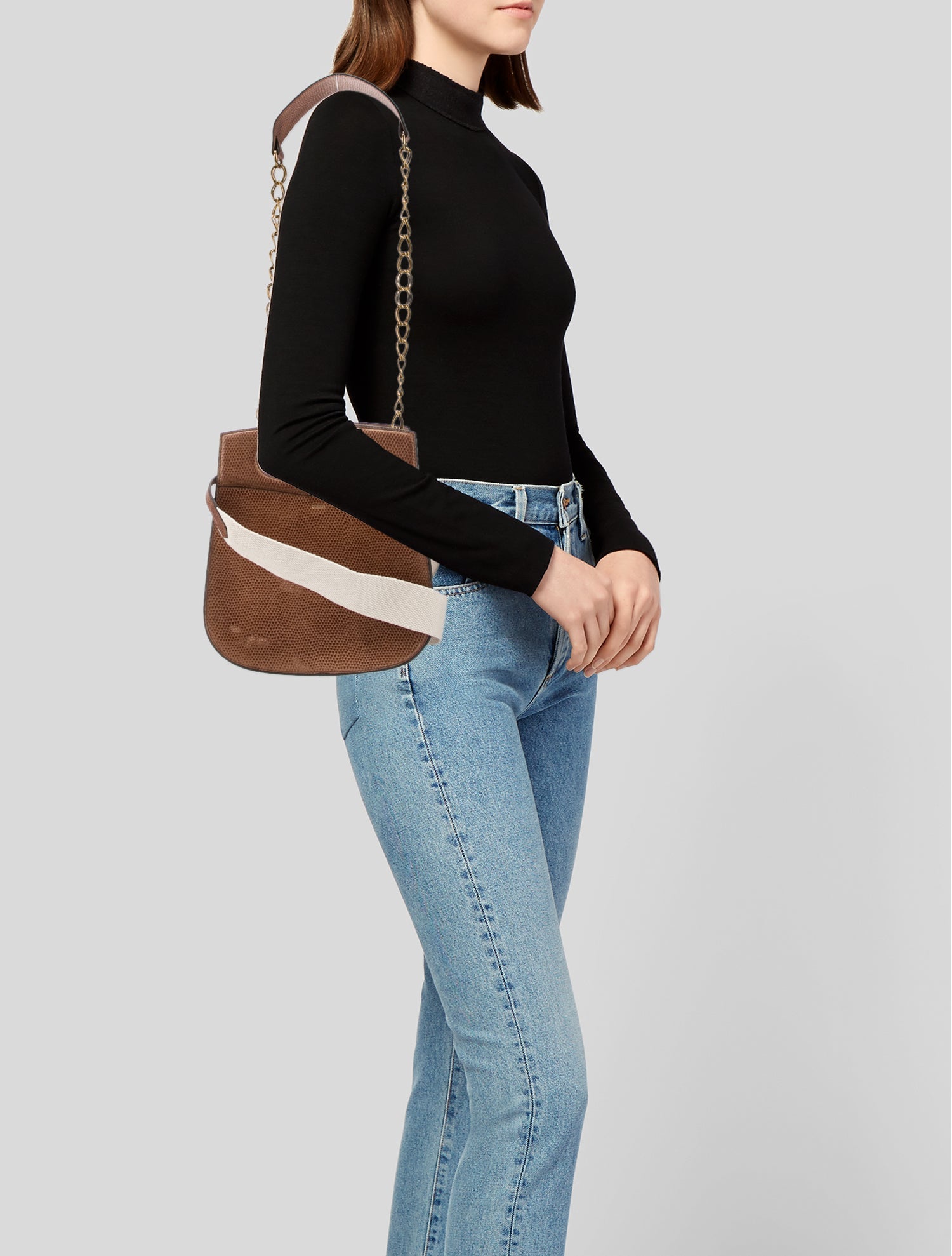 Soeur Leather Shoulder Bag