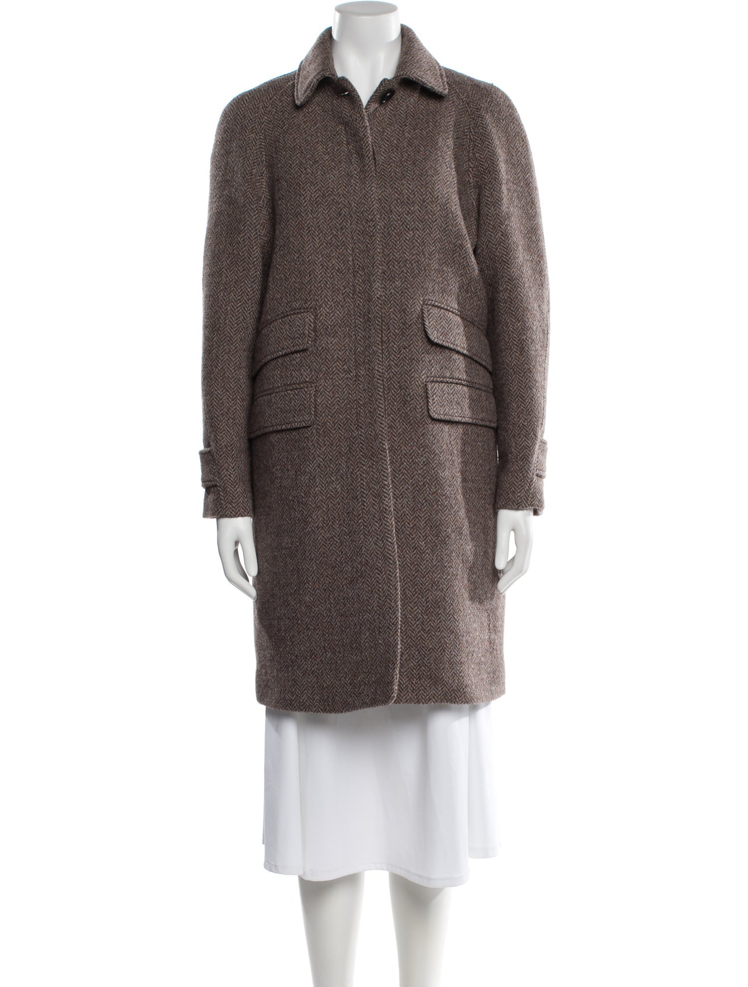 Soeur Virgin Wool Faux Fur Coat