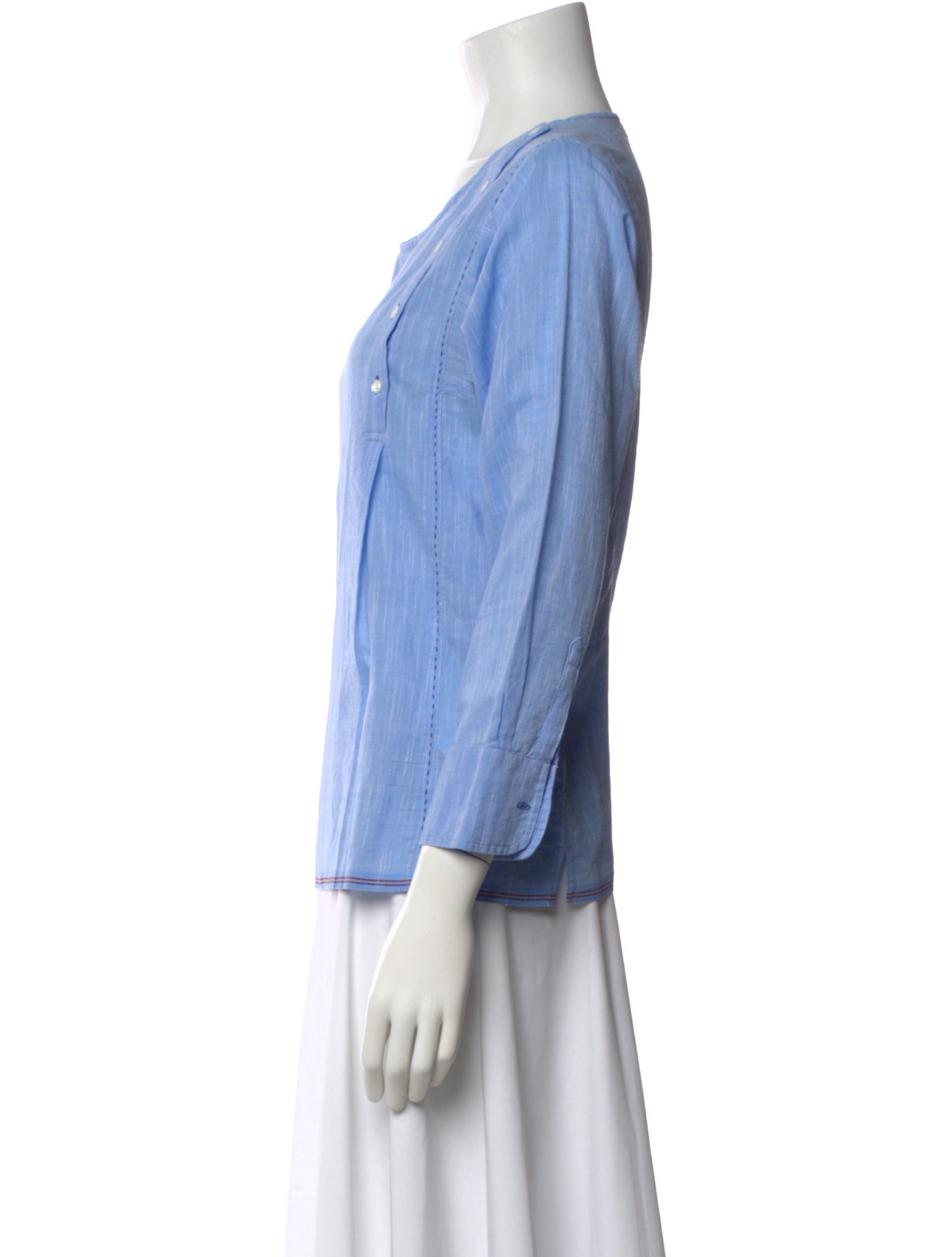 Soeur Scoop Neck Three-Quarter Sleeve Top