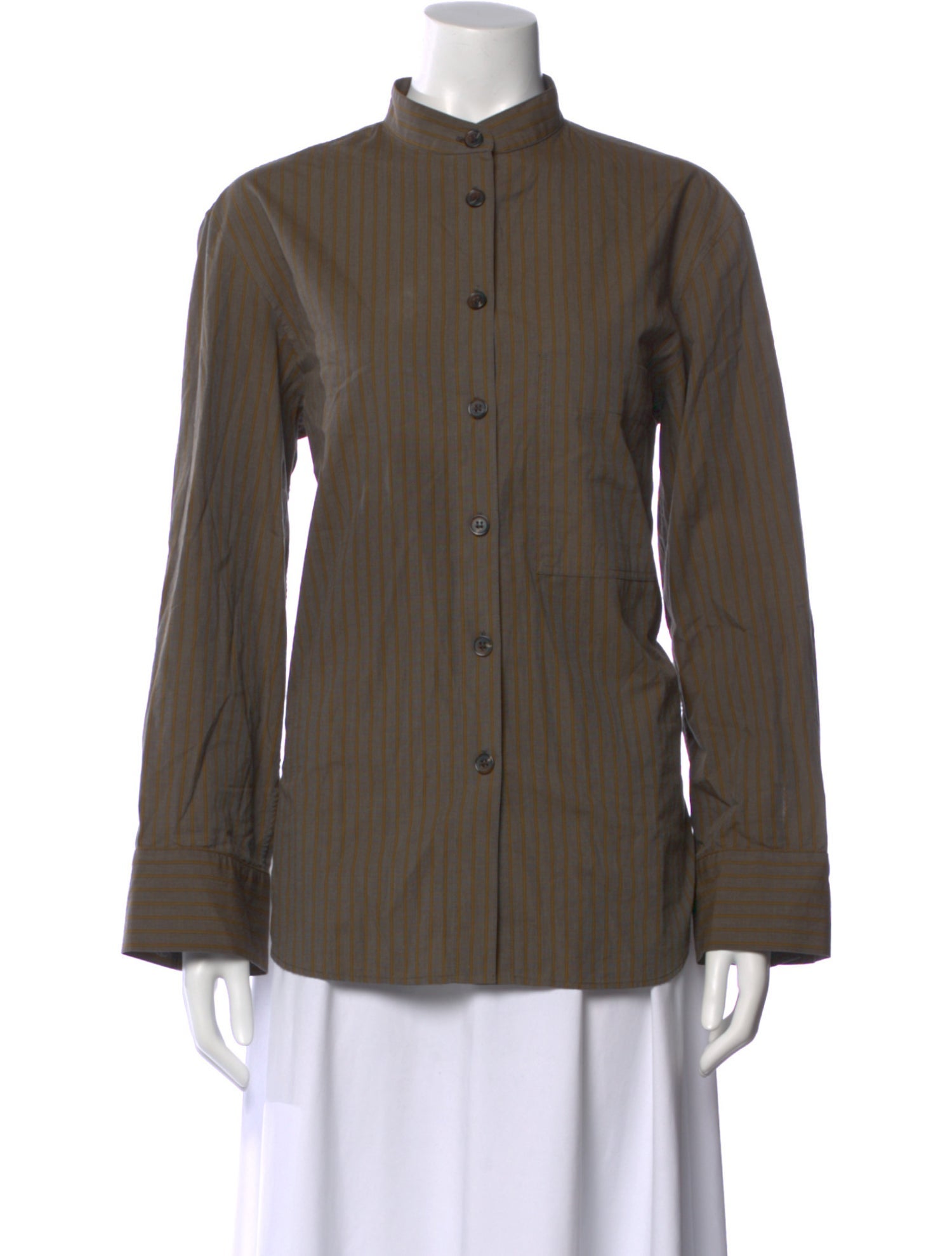 Soeur Striped Long Sleeve Blouse