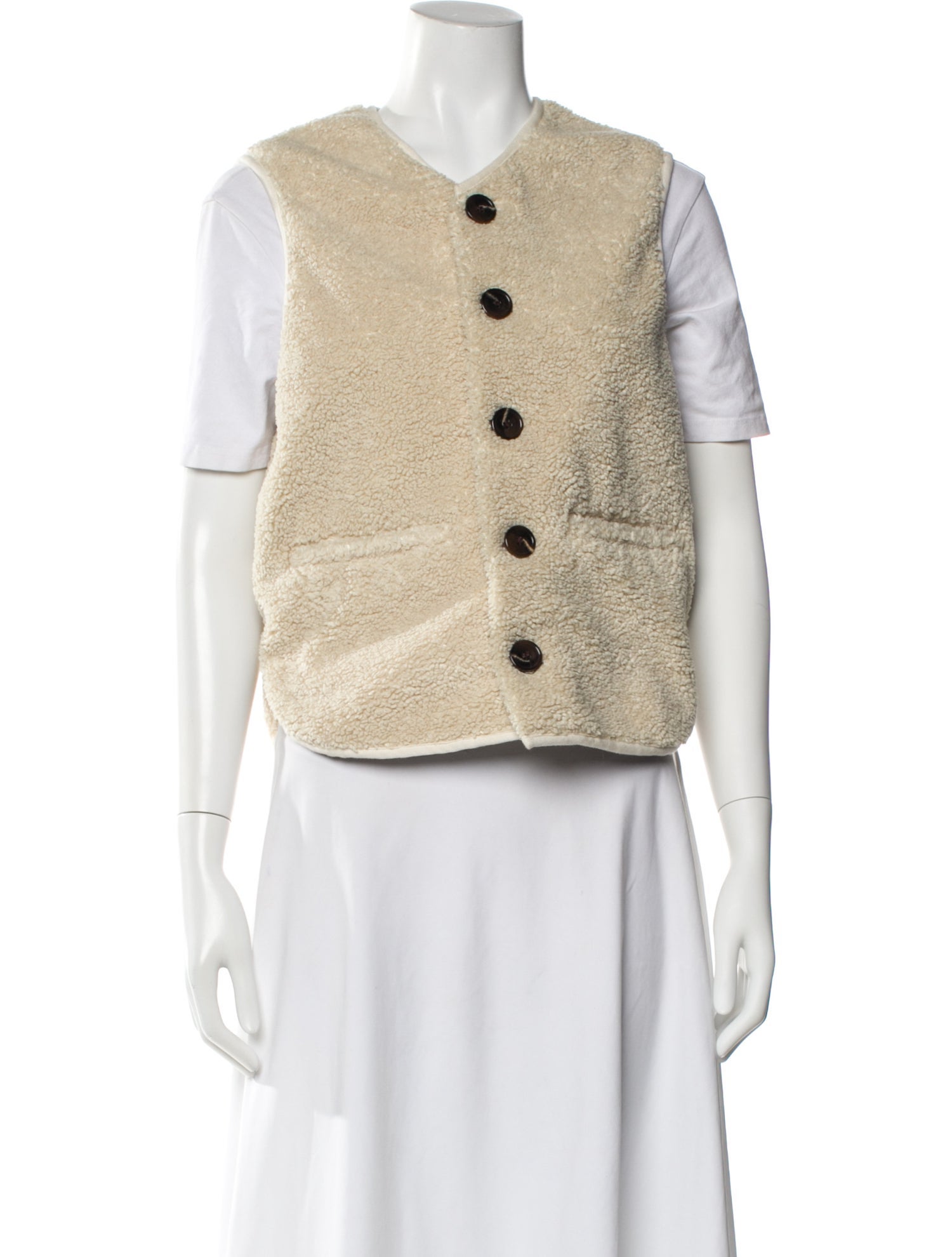 Soeur Faux Shearling Vest