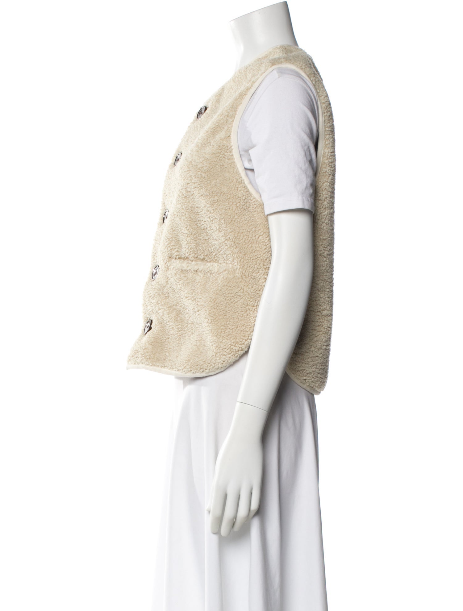Soeur Faux Shearling Vest