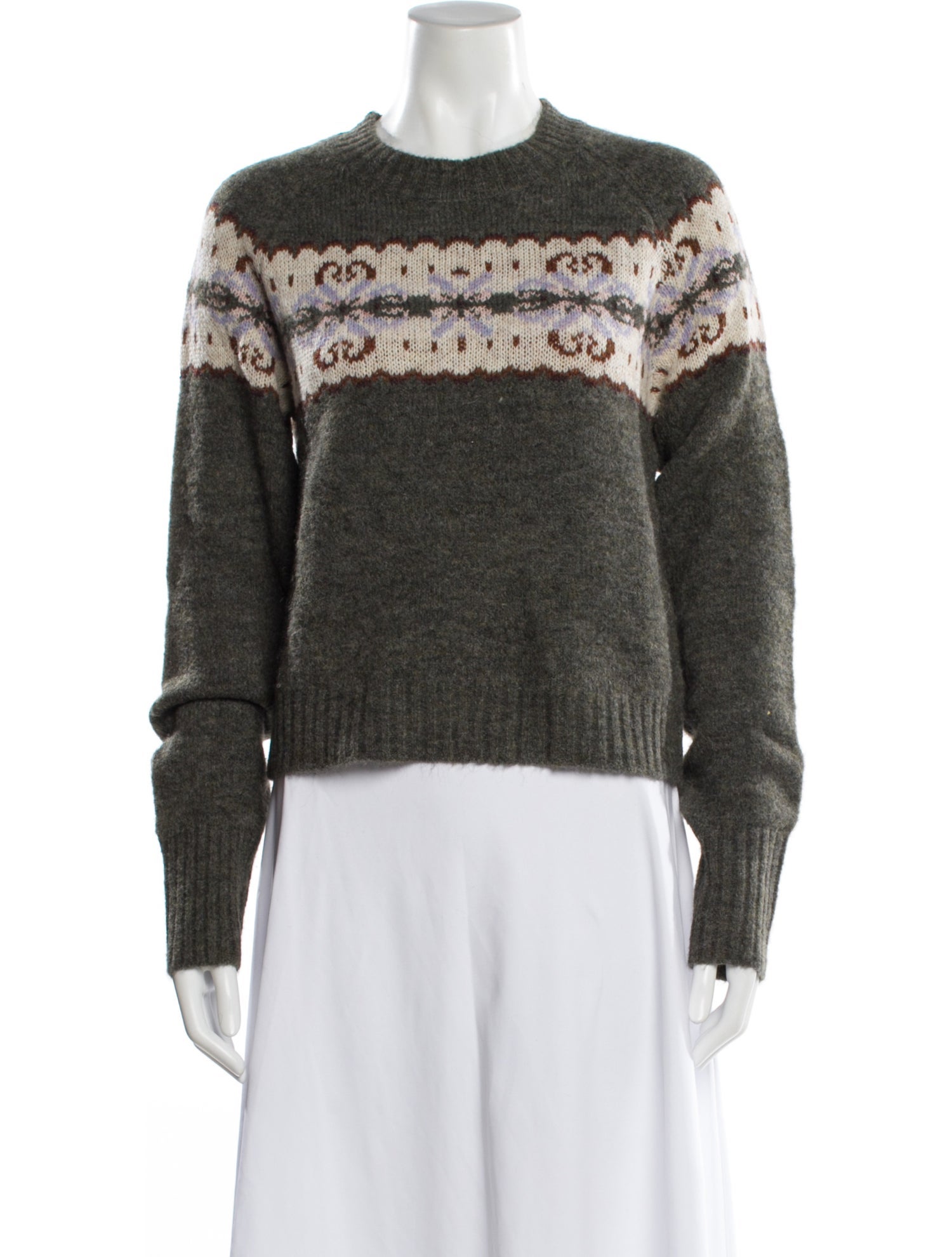 Soeur Striped Crew Neck Sweater