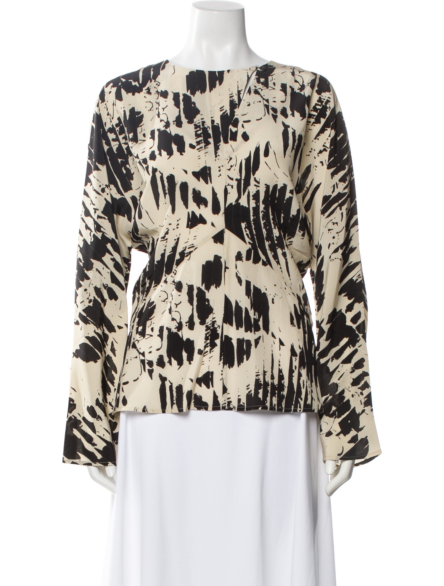 Soeur Silk Patterned Blouse w/ Tags