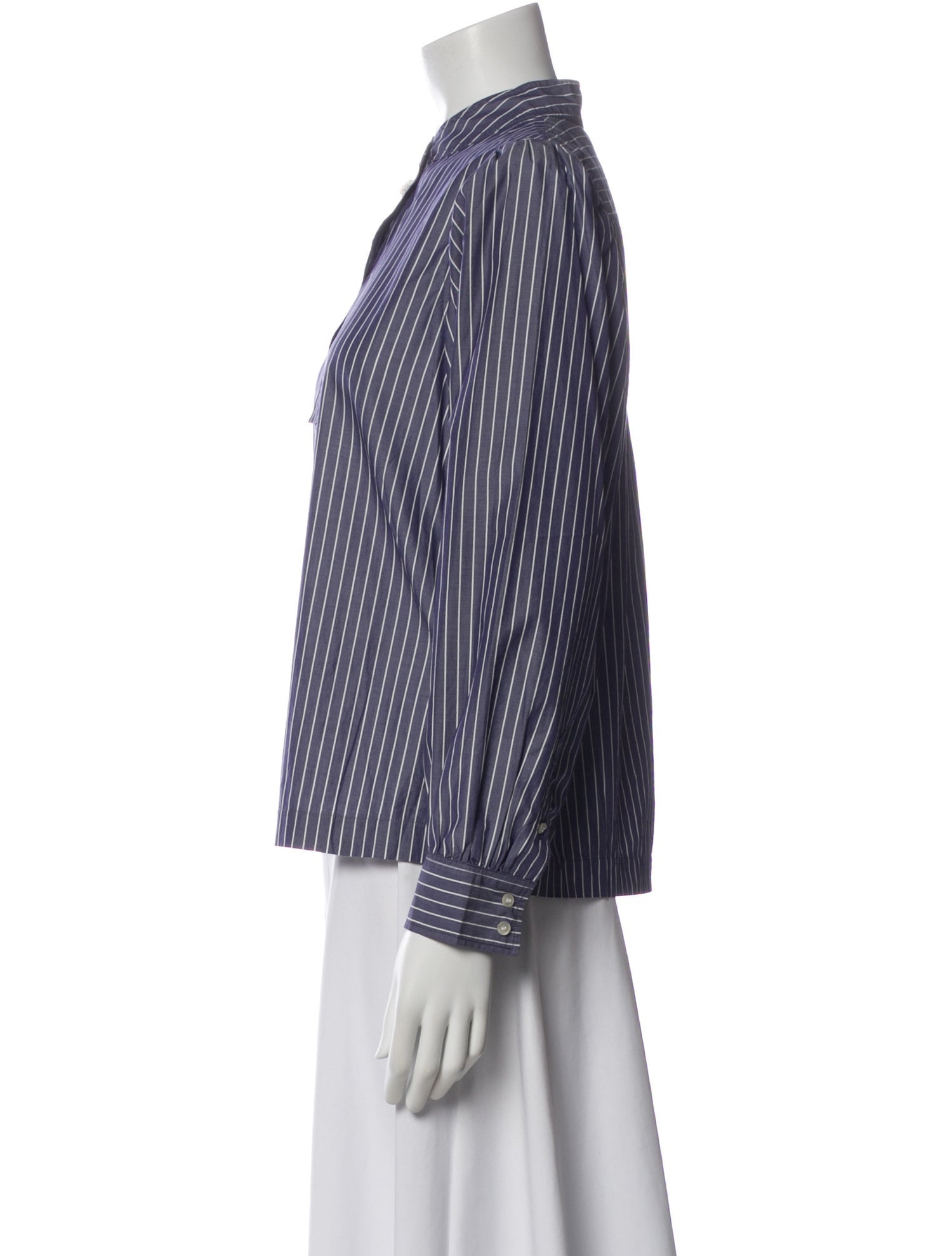 Soeur Striped Long Sleeve Blouse