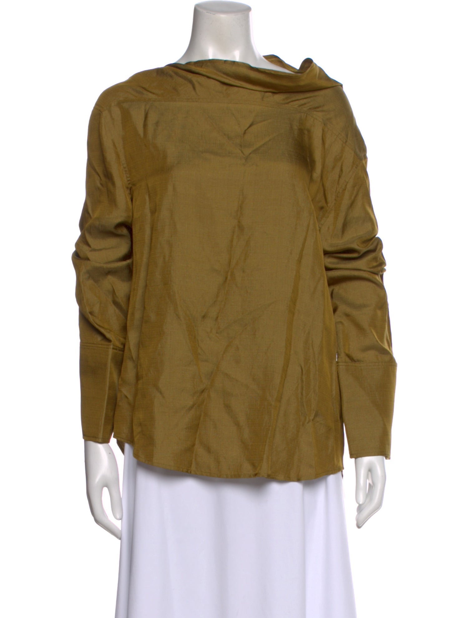 Soeur Silk Cowl Neck Blouse