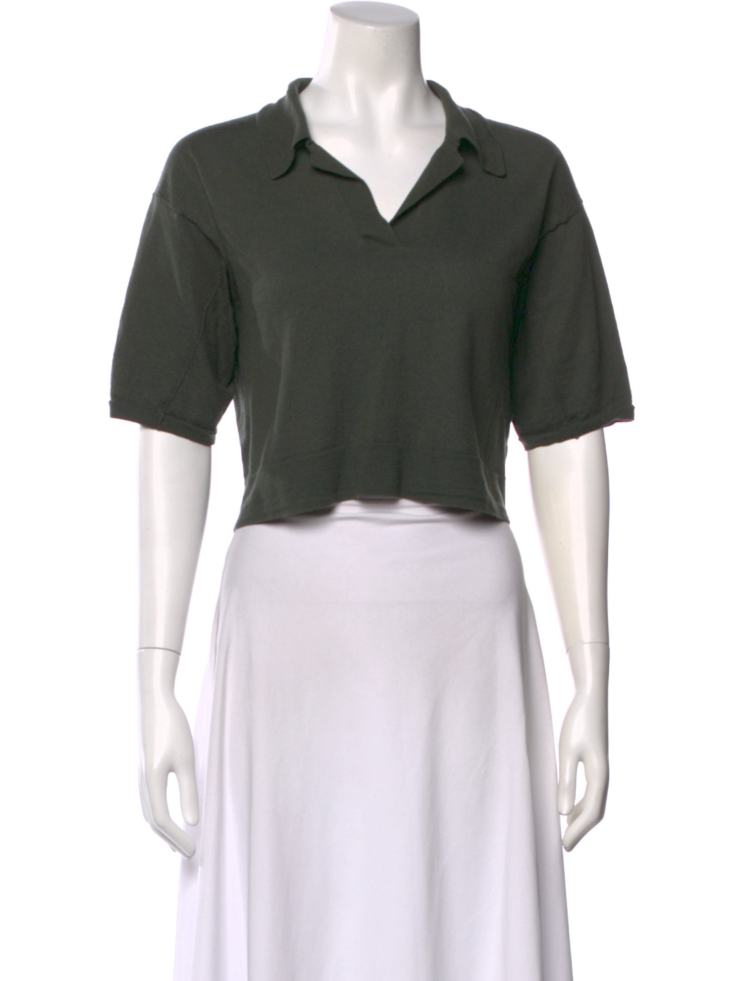 Soeur Merino Wool V-Neck Polo