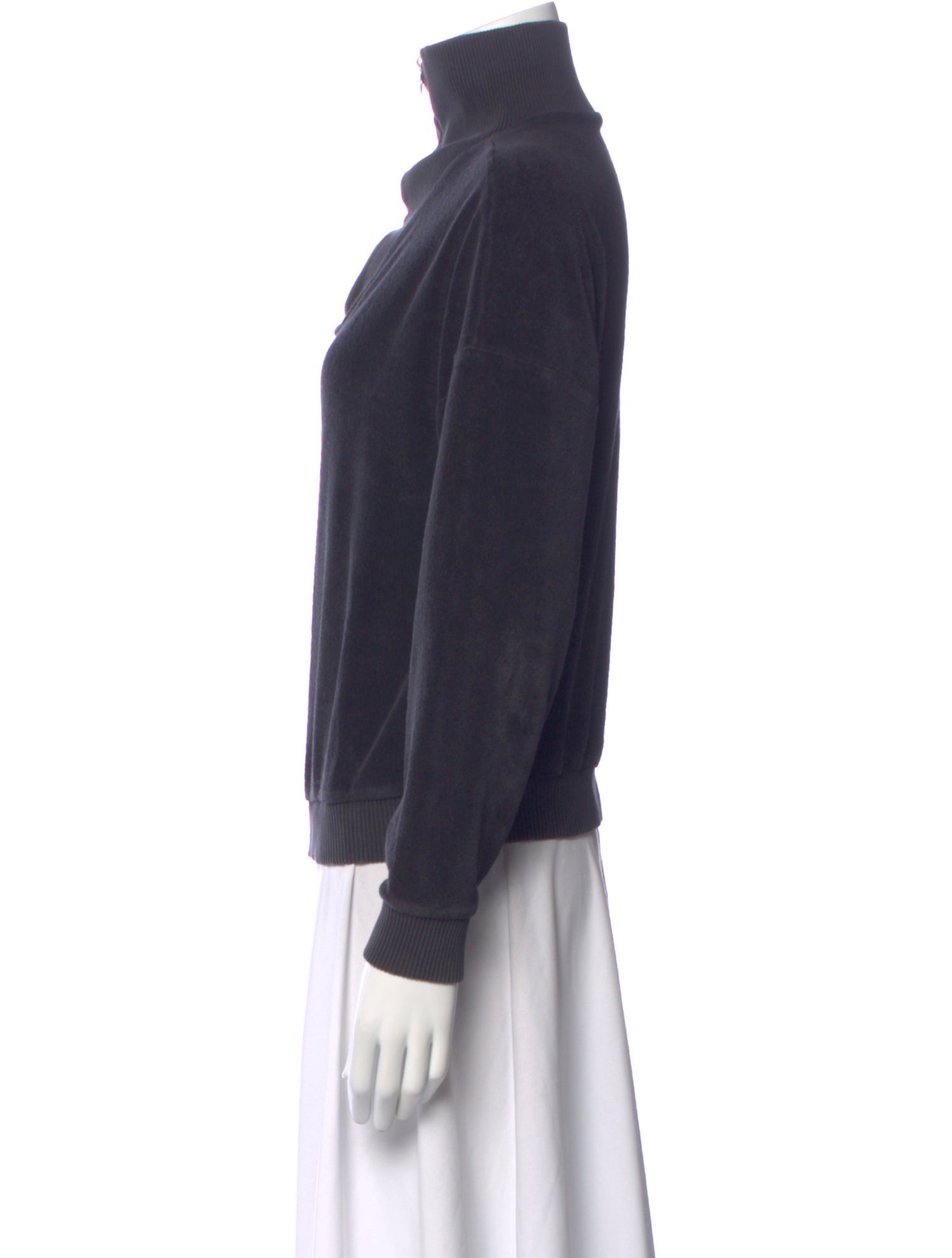 Soeur Mock Neck Long Sleeve Sweatshirt