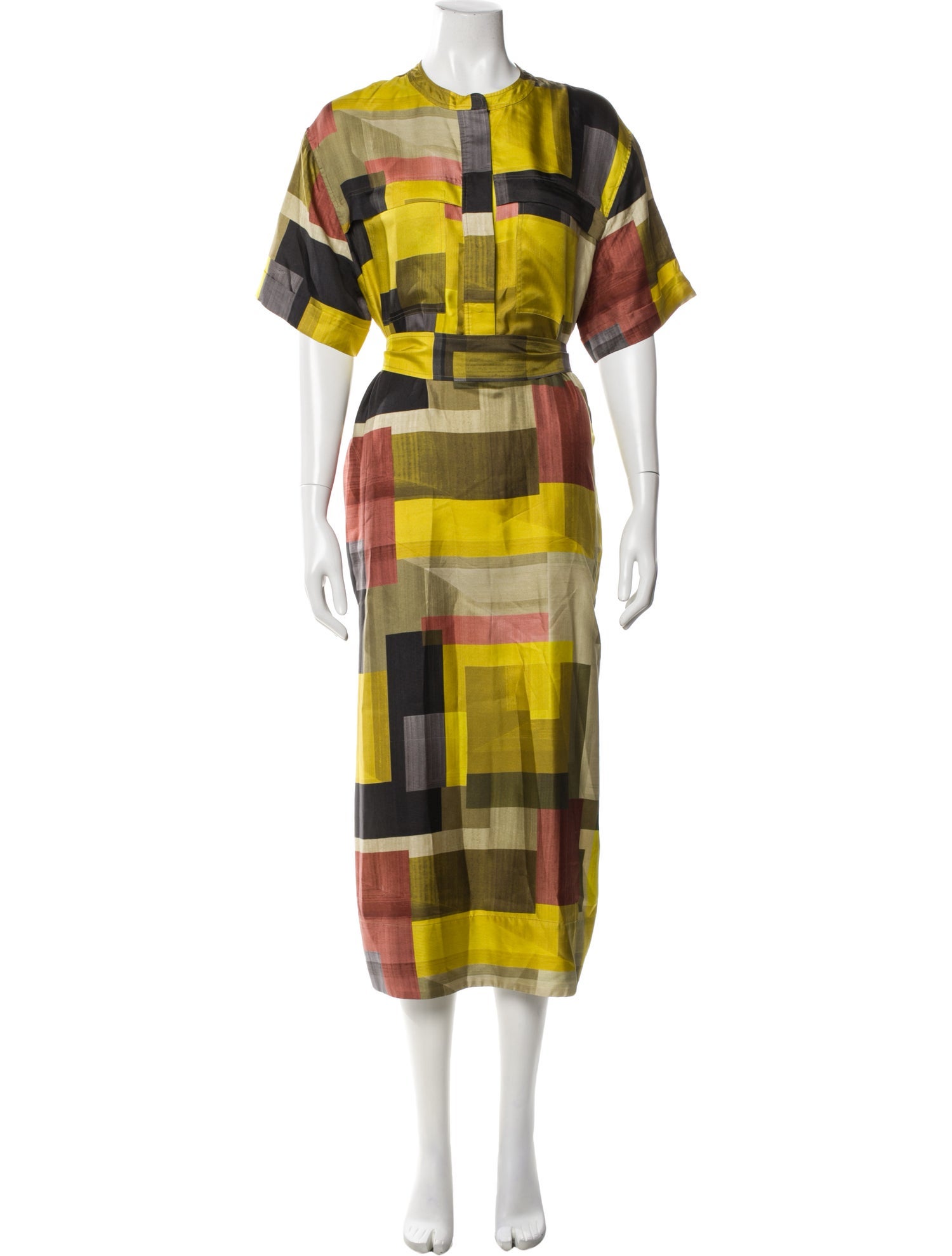 Soeur Silk Midi Length Dress