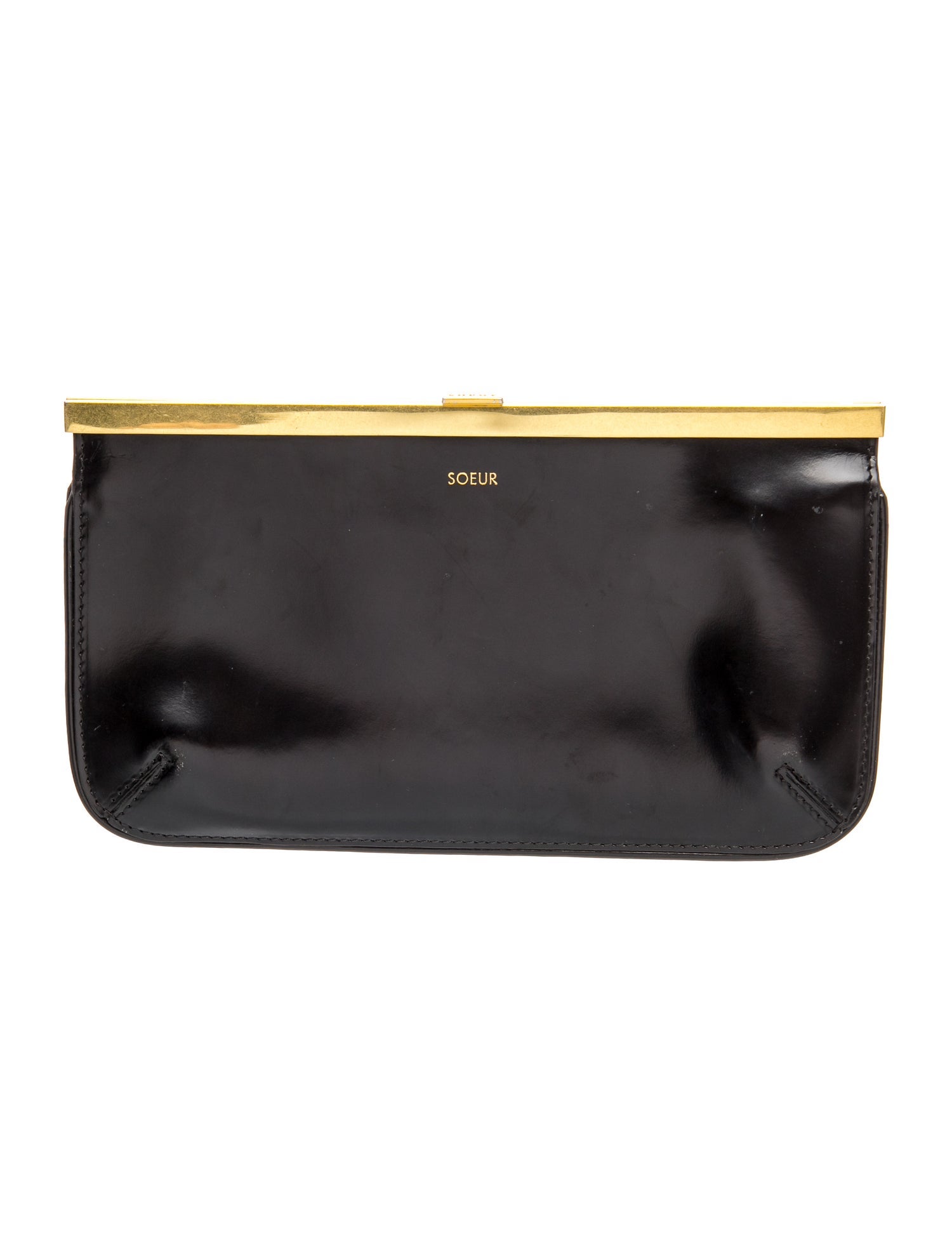 Soeur Leather Clutch