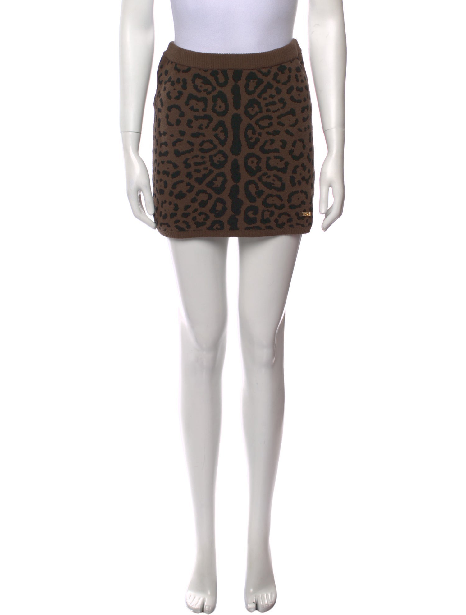 SER.O.YA Animal Print Mini Skirt