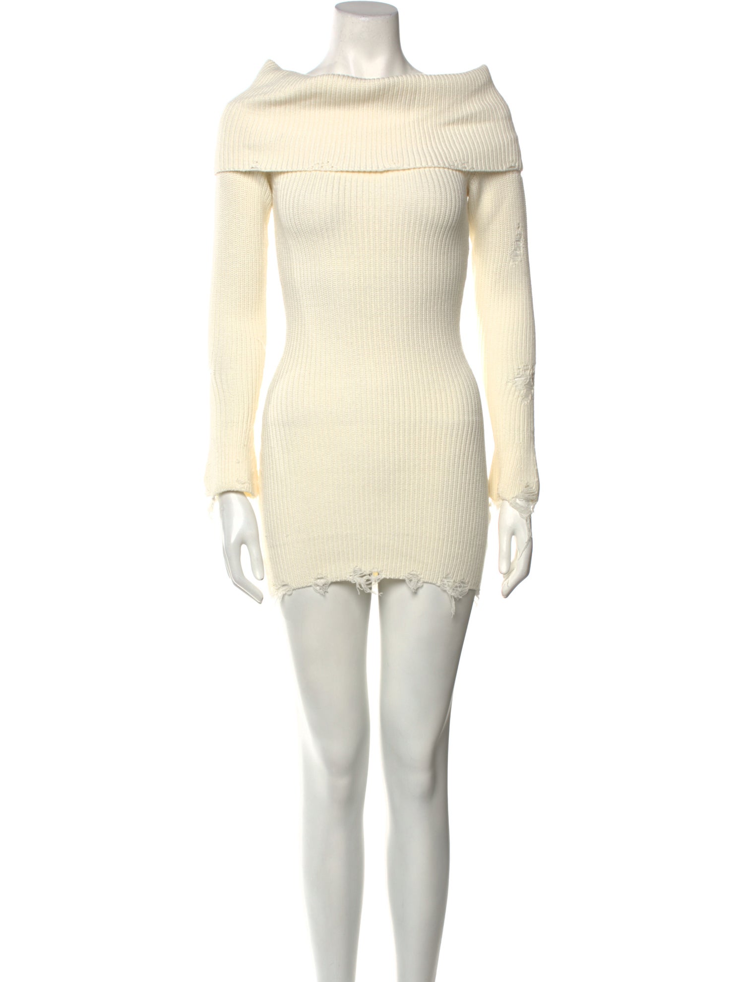 SER.O.YA Bateau Neckline Mini Dress