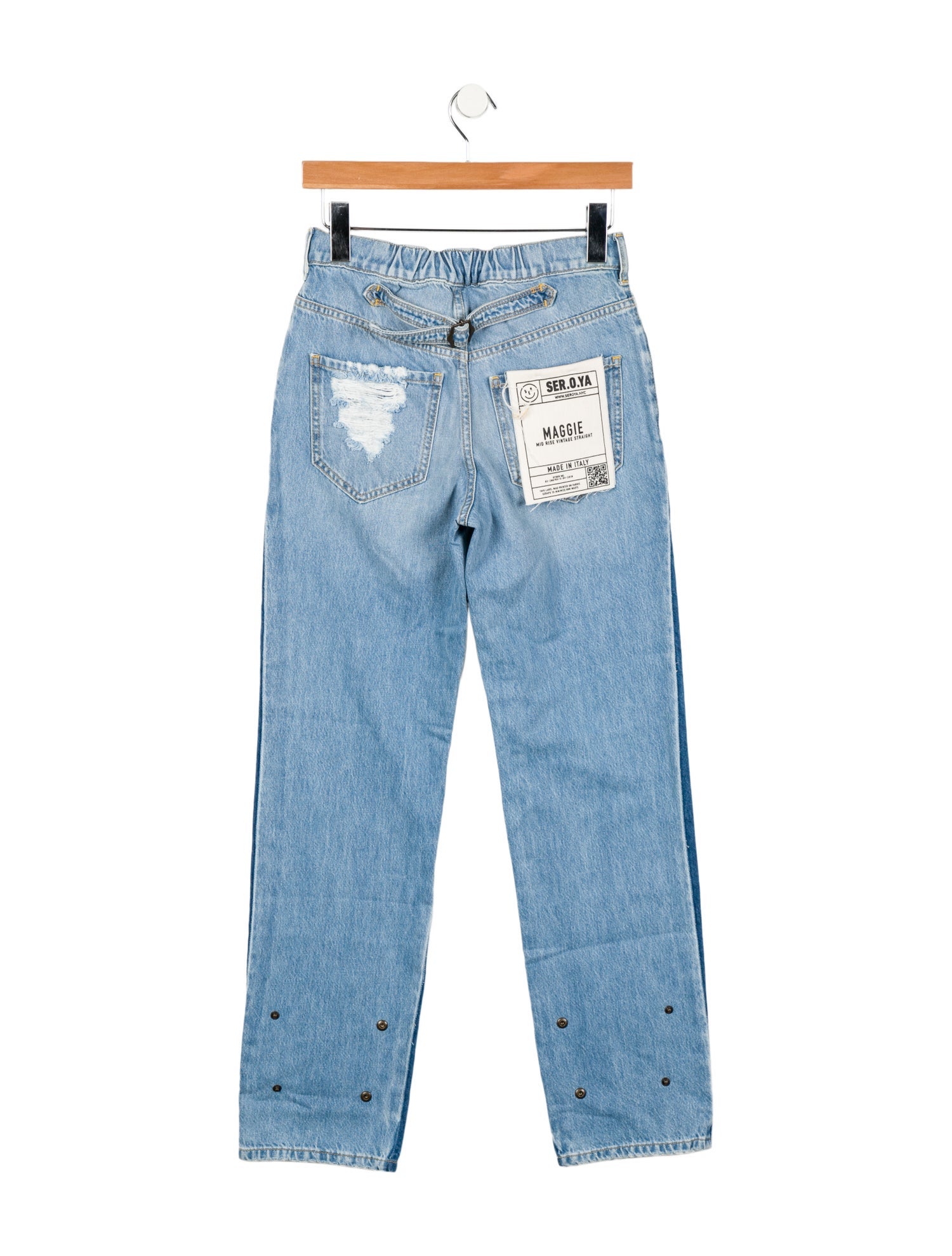 SER.O.YA Mid-Rise Straight Leg Jeans