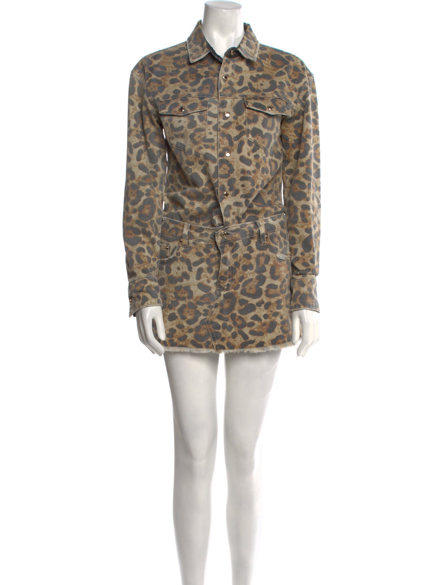 SER.O.YA Animal Print Mini Dress