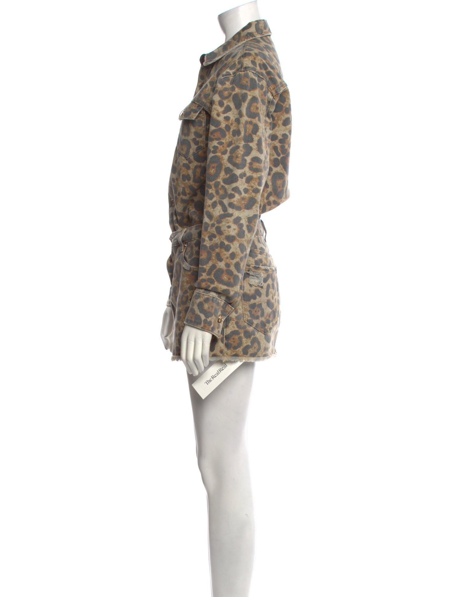 SER.O.YA Animal Print Mini Dress