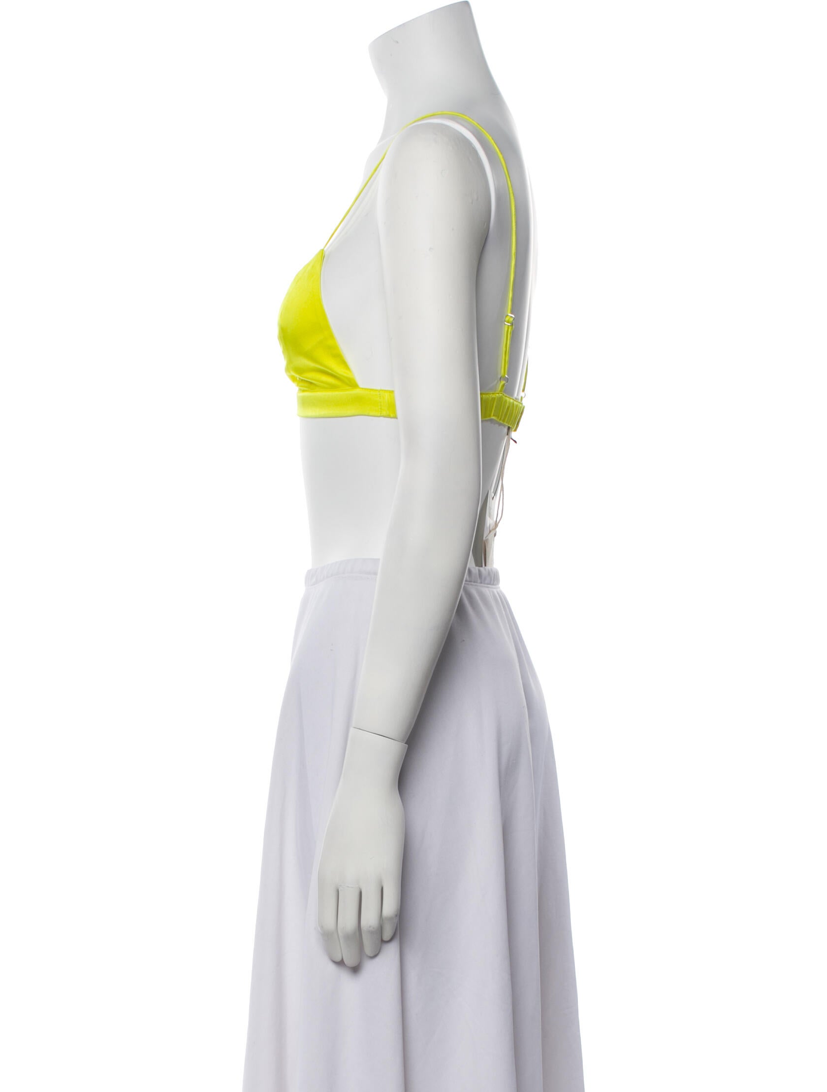 SER.O.YA Silk Square Neckline Crop Top w/ Tags