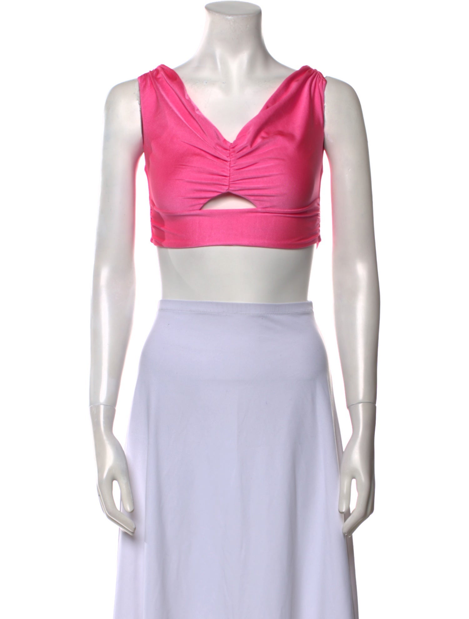 SER.O.YA V-Neck Sleeveless Crop Top