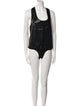 SER.O.YA Leather Scoop Neck Bodysuit