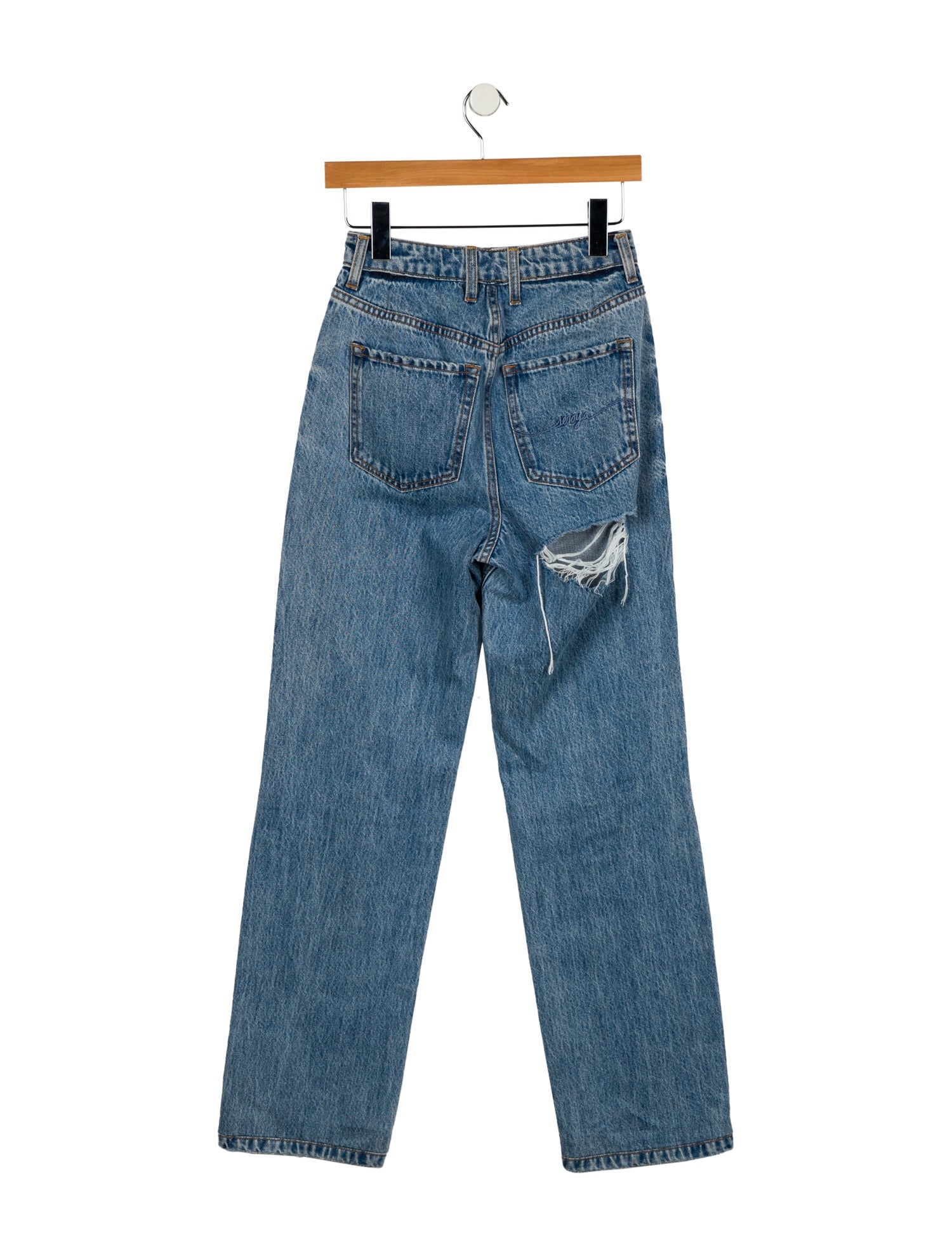 SER.O.YA High-Rise Straight Leg Jeans