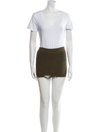 SER.O.YA Raw-Edge Trim Skirt Set