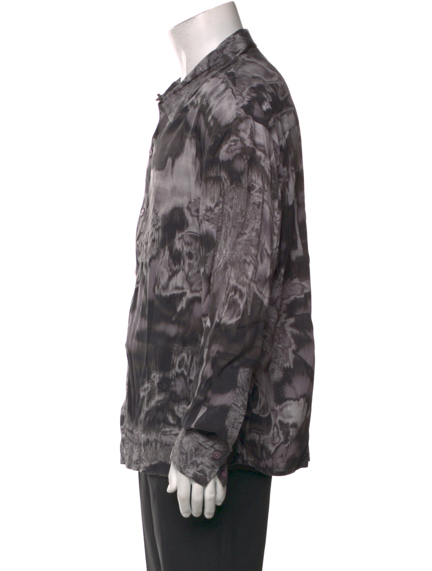 SER.O.YA Tie-Dye Print Long Sleeve Western Shirt