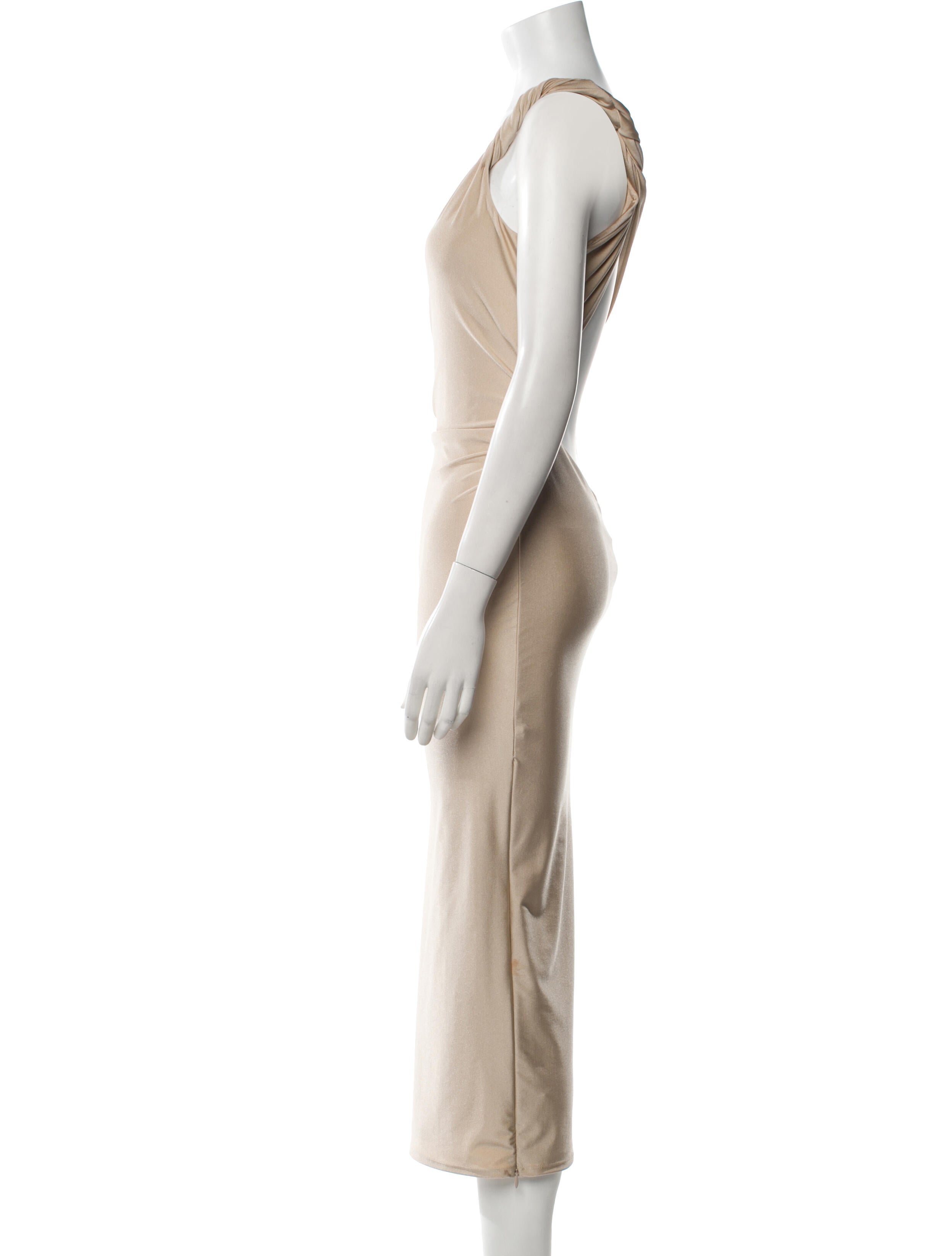 SER.O.YA One-Shoulder Midi Length Dress