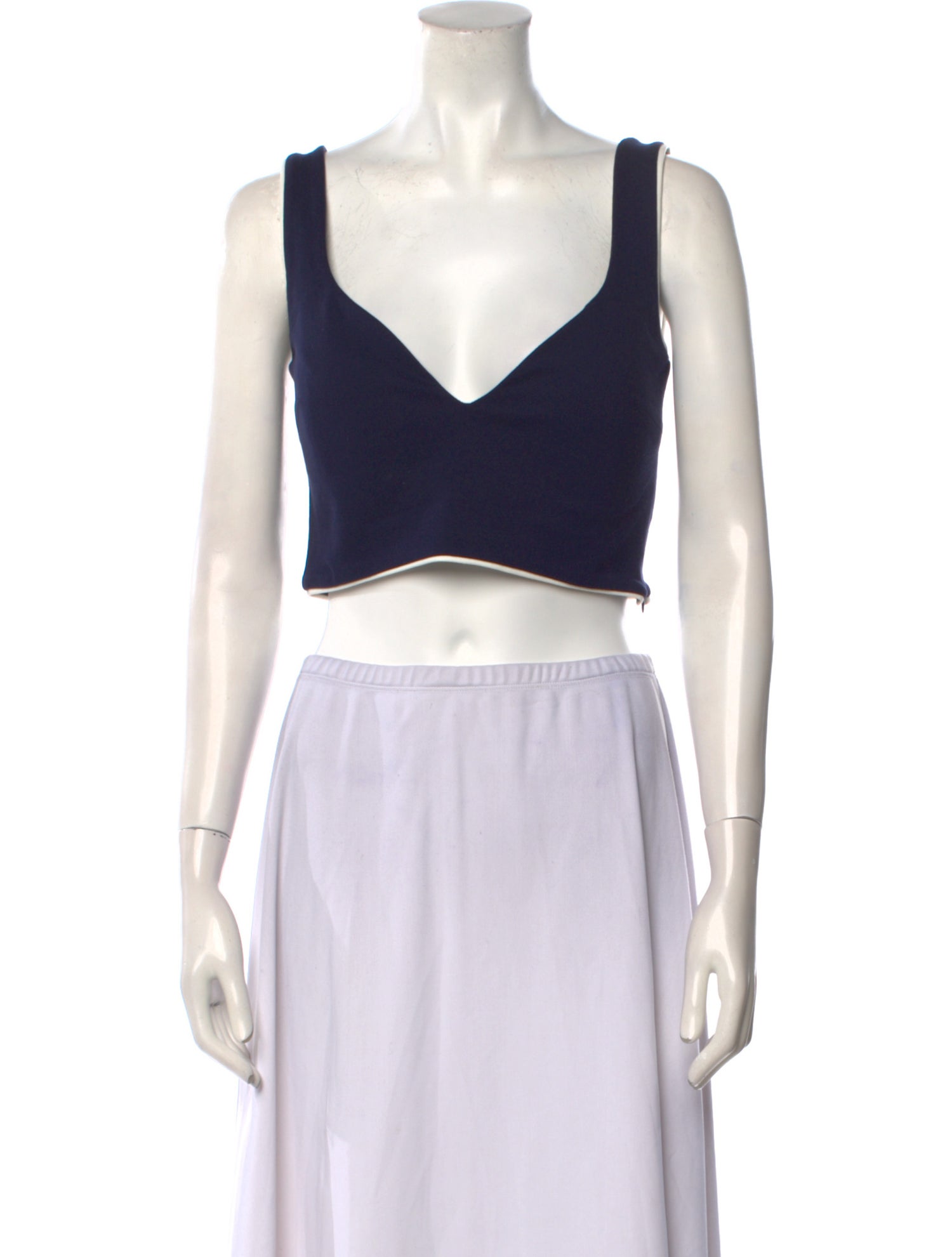 SER.O.YA Square Neckline Sleeveless Crop Top