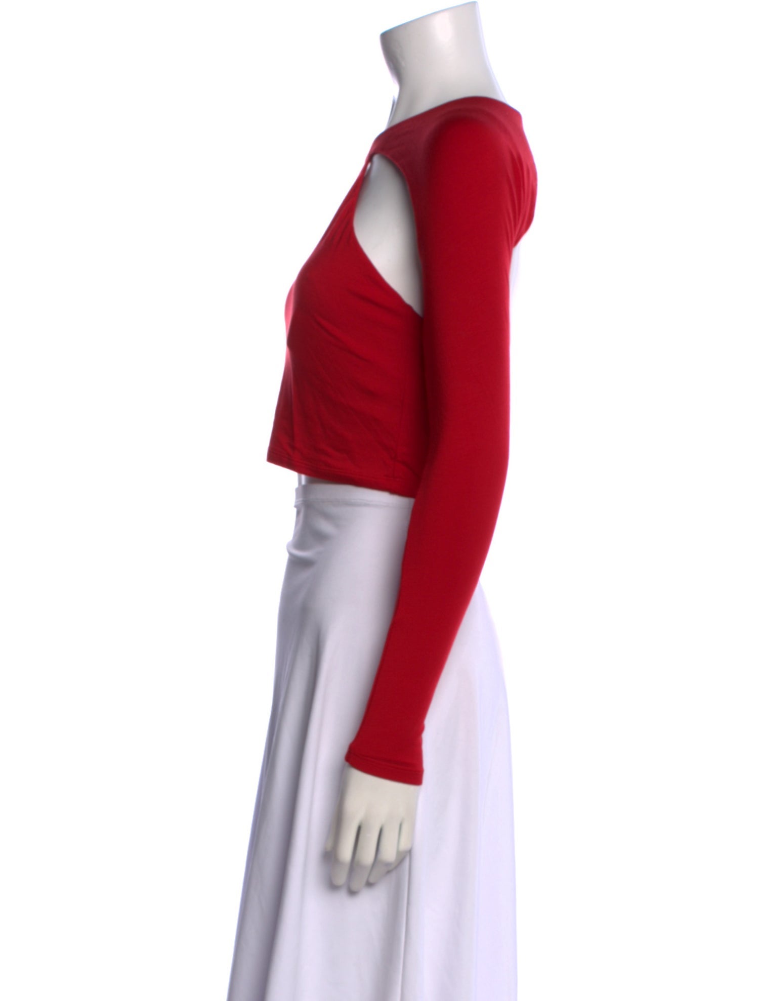 SER.O.YA Crew Neck Long Sleeve Crop Top