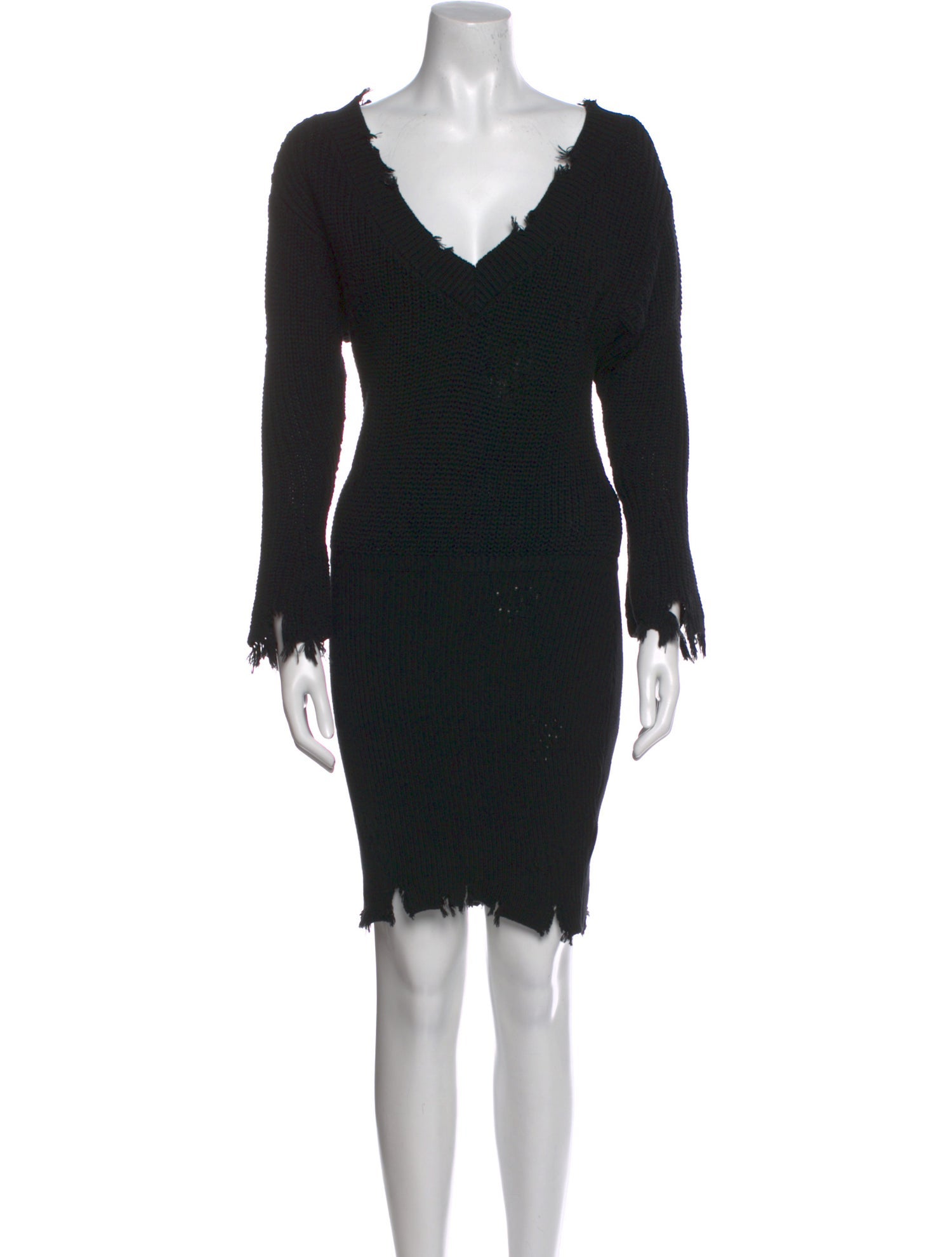 SER.O.YA V-Neck Knee-Length Dress