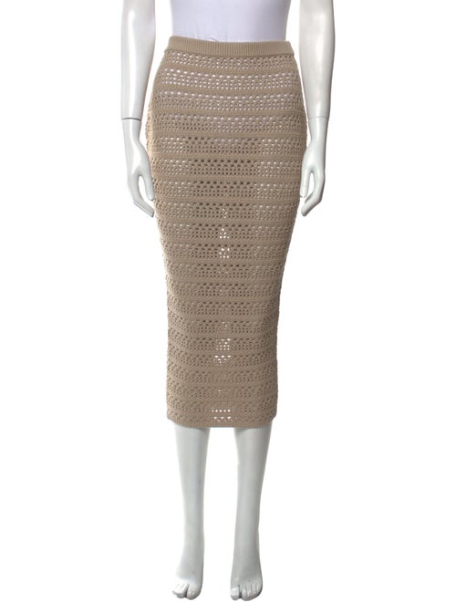 SER.O.YA Lace Pattern Knee-Length Skirt