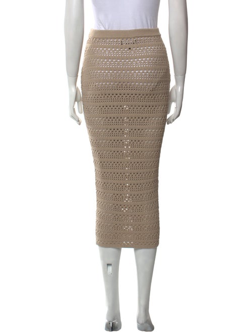 SER.O.YA Lace Pattern Knee-Length Skirt