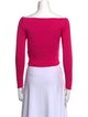 SER.O.YA Bateau Neckline Long Sleeve Crop Top