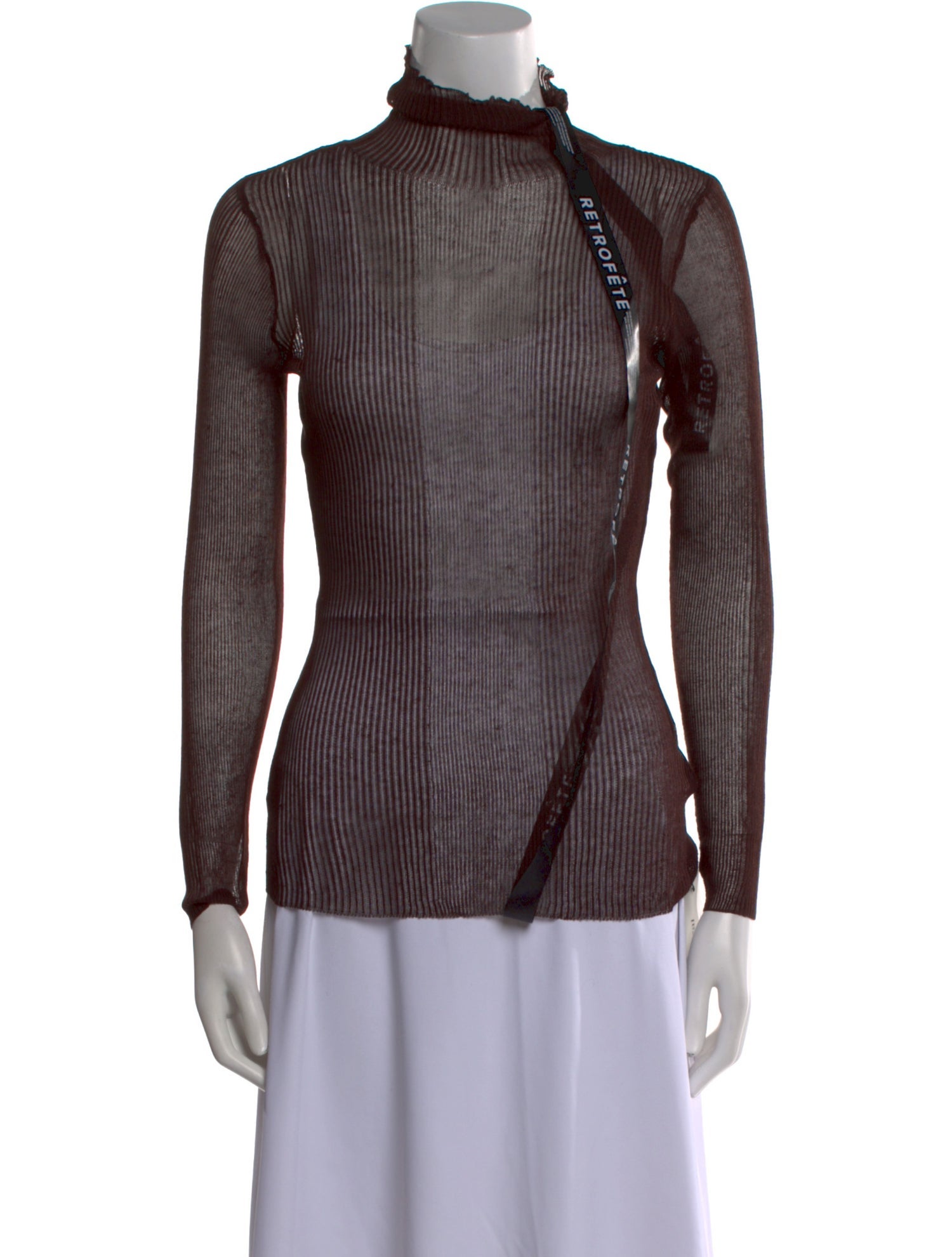 SER.O.YA Striped Mock Neck Sweater w/ Tags