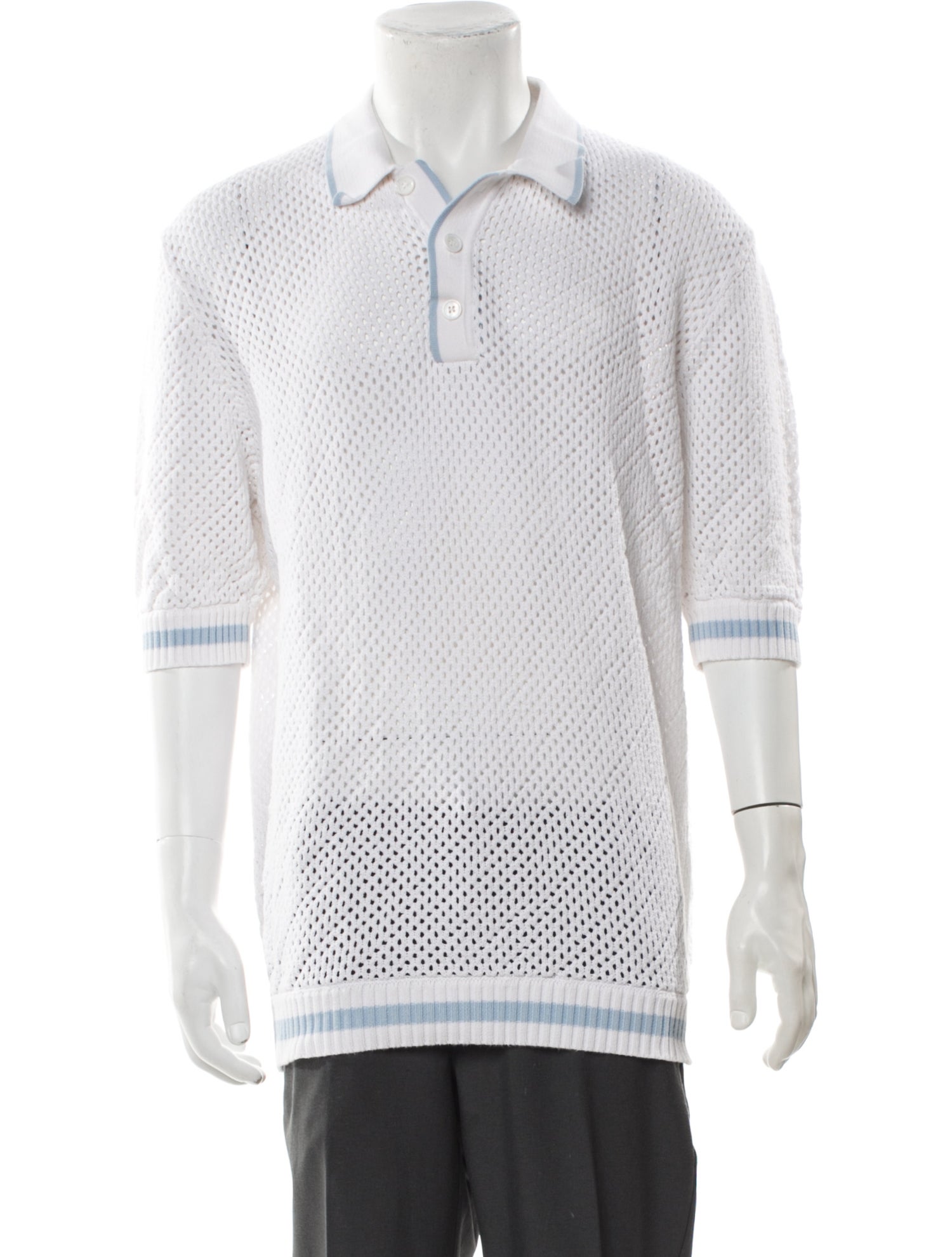 SER.O.YA Striped Collar Polo Shirt