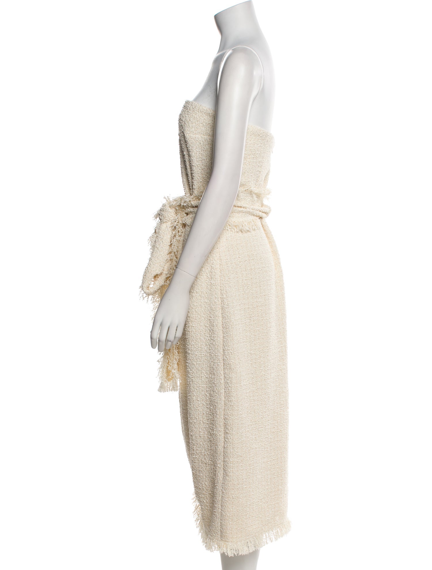 SER.O.YA Strapless Knee-Length Dress